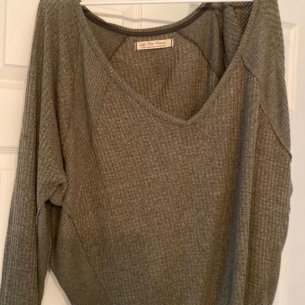 Free people. We The Free green sweater